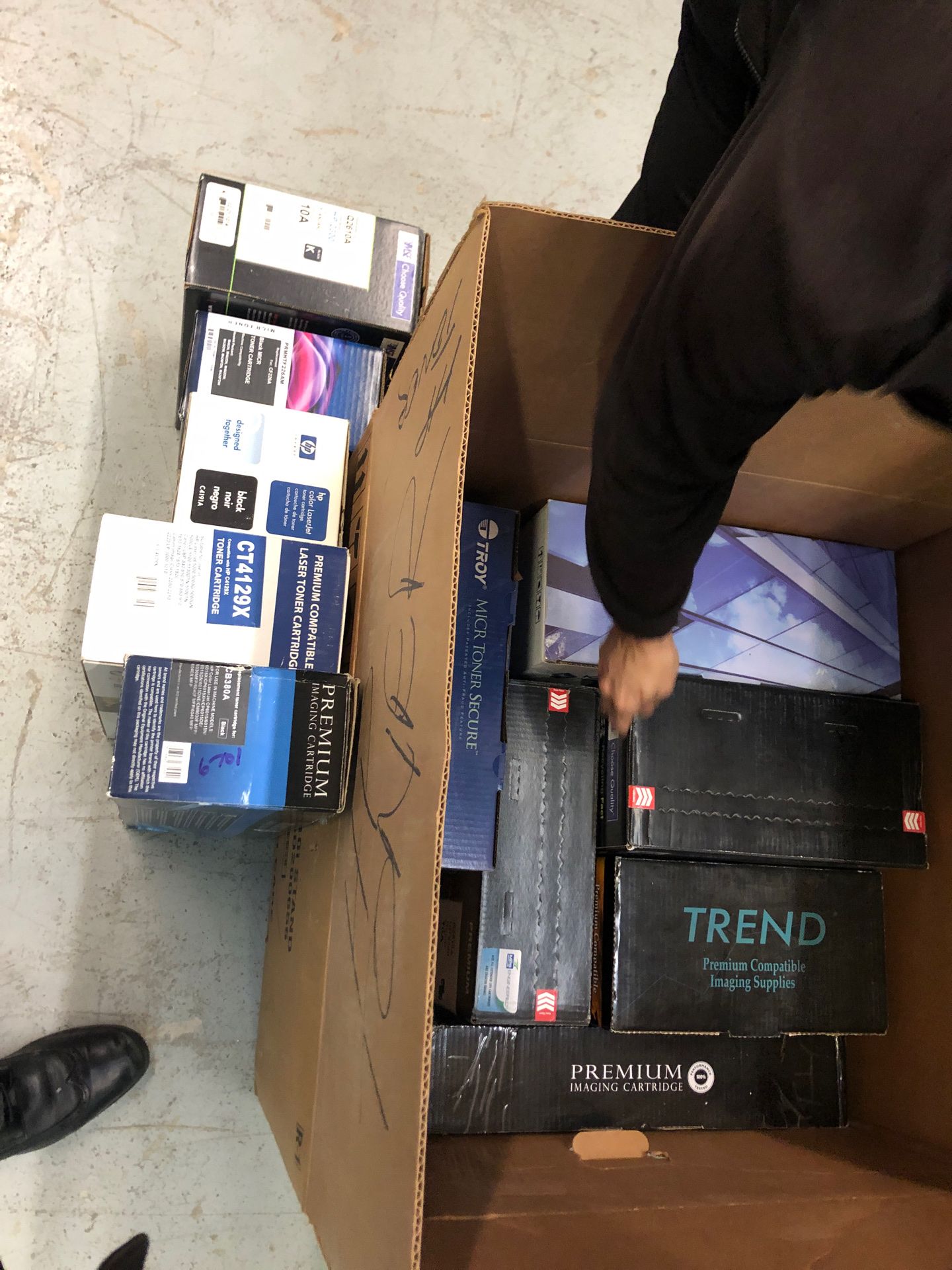 Hp toner or compatible a lot of micr toner for checks and stuff micr toner is expensive obo