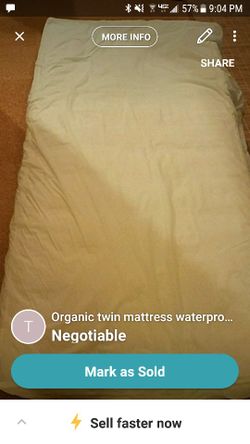 Dremata Organic wool/latex twin with waterproof cover