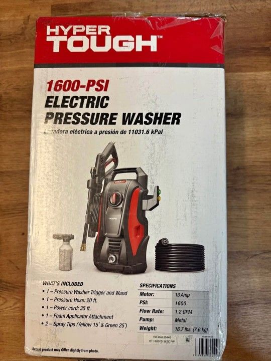 Hyper Tough Pressure Washer Psi 1600