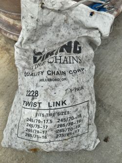 Viking snow chains Never Used. For F250 Or Similar