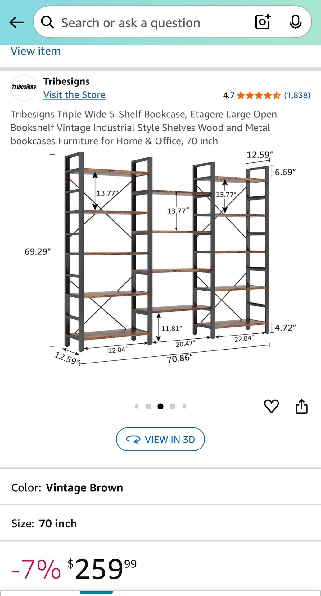 Gold And White Shelf