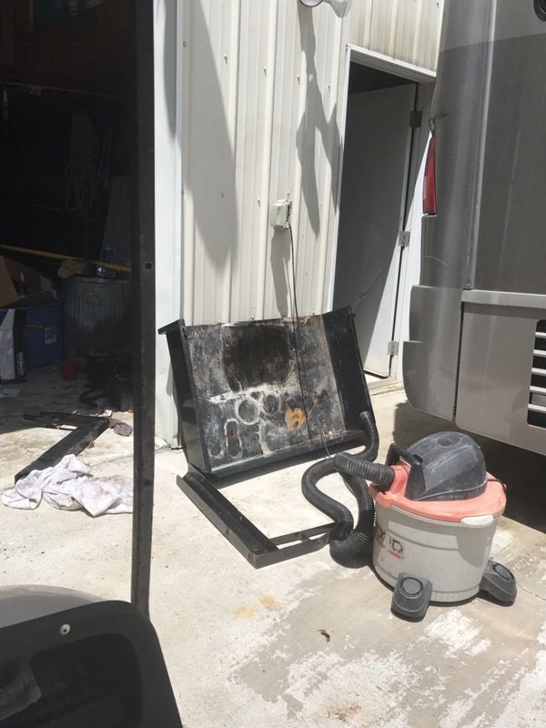 Ex go golf cart flatbed with the tailgate