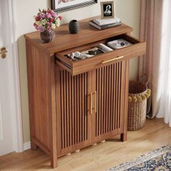 ❤️‍🔥 5-Tier Shoe Cabinet, Freestanding Shoe Rack Organizer with Adjustable Shelves$120