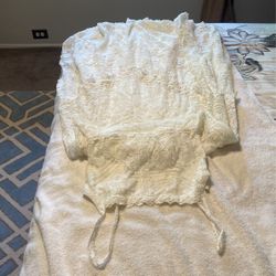 Lulus Long Lace Backless Dress 