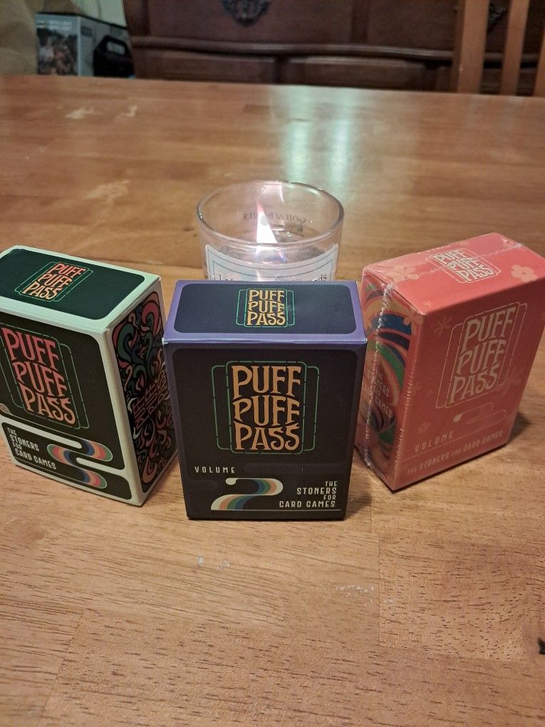 Puff Puff Pass Card Game First 3 Editions