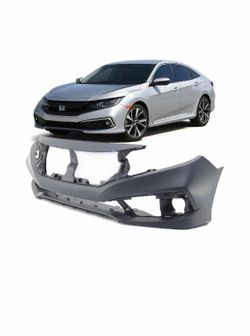 Front Bumper Cover 2019-2021 Civic Sedan Coupe Ready to Paint