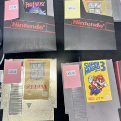 Nintendo Entertainment System (NES) game carts