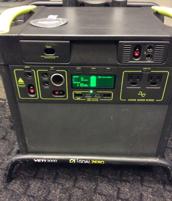 Yeti 3000 Goal Zero Portable Generator For Sale In Dallas Tx Offerup