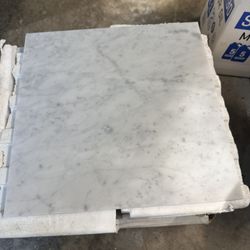 Carrera White Polished Marble 12x12 Tiles