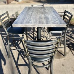 Bar-Height Dining Table Set – Seats 4