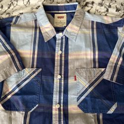 Mens LEVI’S Casual Plaid Shirt
