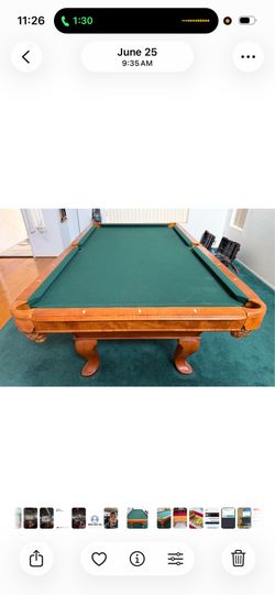 Pool table 8ft ( free delivery & set up & new color felt of your choice )