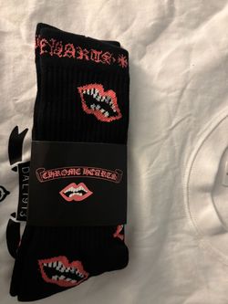 Chrome Hearts Lips Crew Socks
