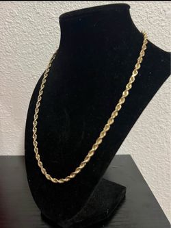 10k gold rope chain