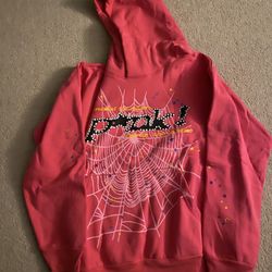 Sp5der Pink Pink Hoodie 