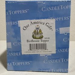 Our America Gift~Candle BIRDHOUSE Topper NE 440