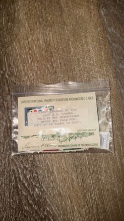 100 mint U.S. stamps - assorted