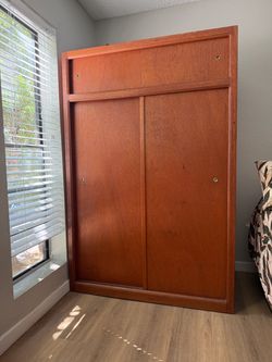 Mid century wardrobe cabinet