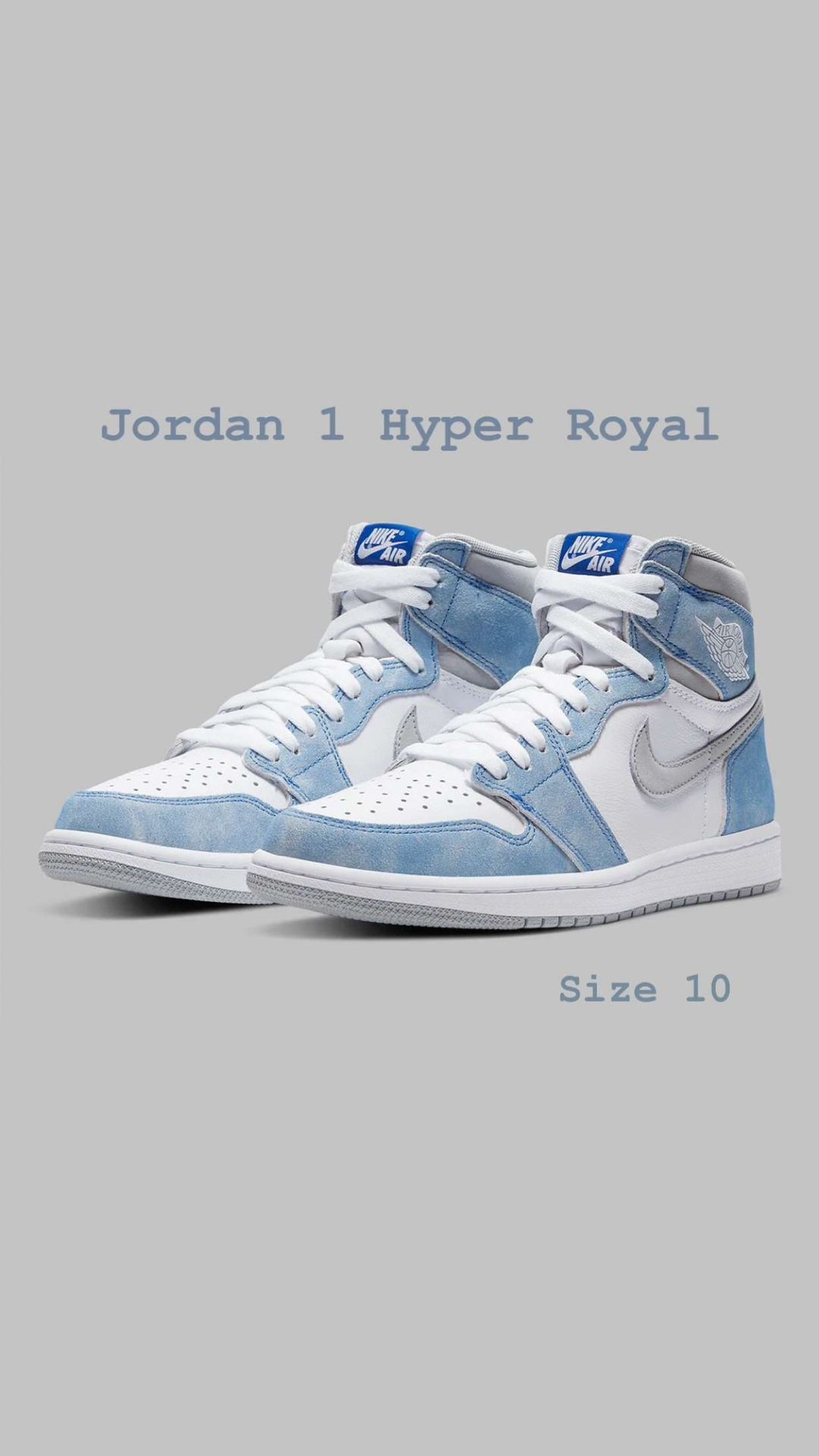 Jordan 1 Hyper Royal