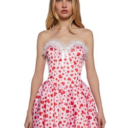 Dolls Kill Love Surrounds Me Corset Dress (Size: X-Small)