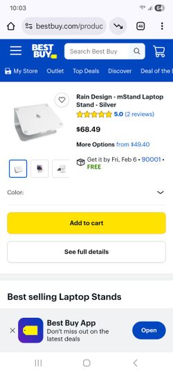 Rain Design - mStand Laptop Stand - Silver, Gold