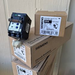 Siemens 20 Amps 2-Pole Arc Fault Breakers 