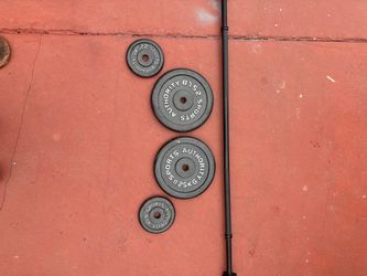 Fitness 5ft bar with 25.lbs x 2 5x2