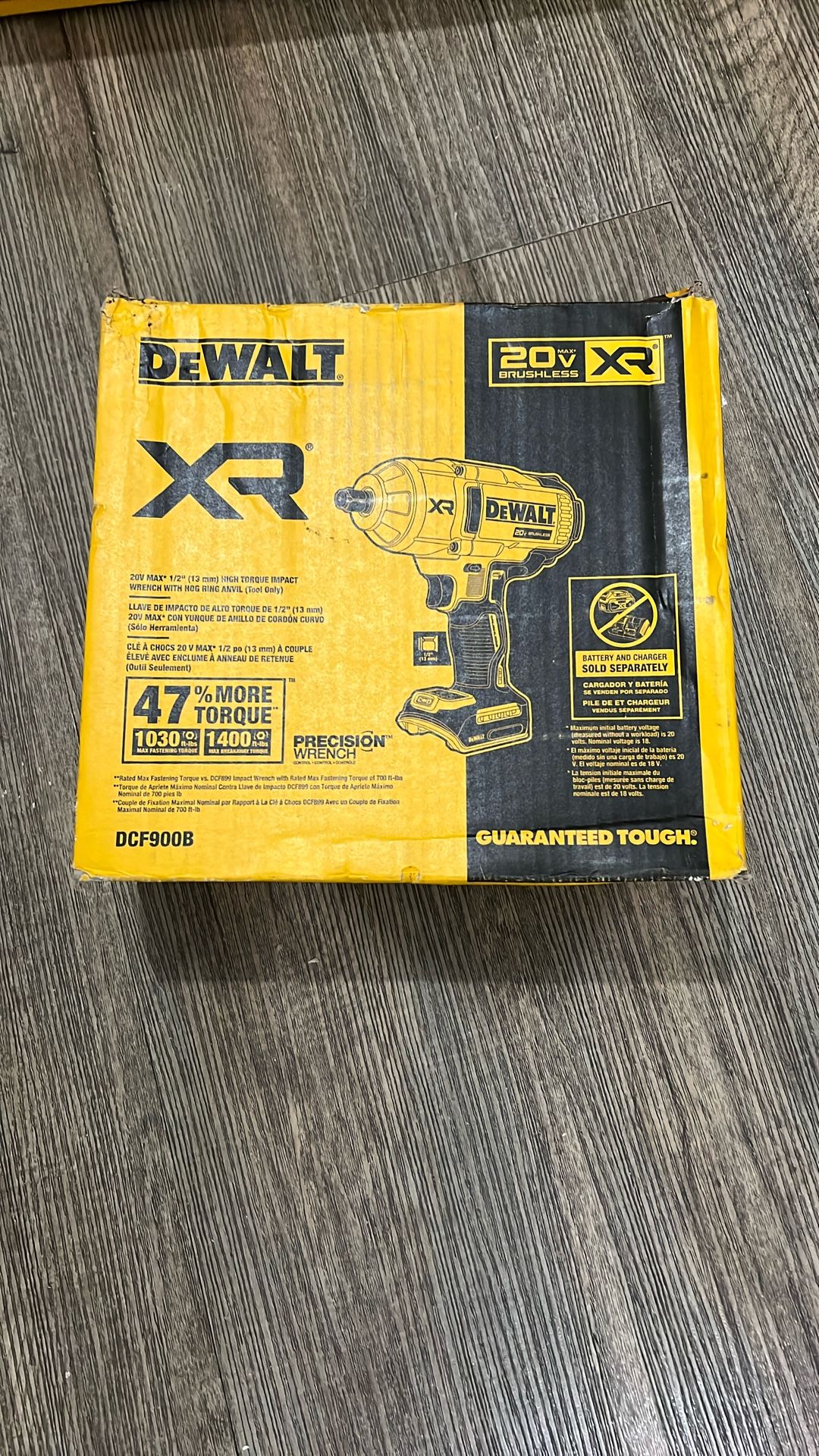 Dewalt Impact Wrench XR 1/2 Model DCF900B. Tool Only