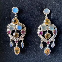 Nicky Butler Sterling Silver Pierced Earrings