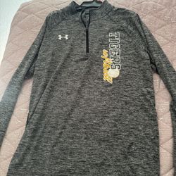 Womens Medium Under Armour  Tigers Softball 1/4 Zip Pullover 