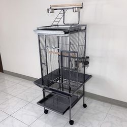 (NEW) $130 Large 61” Parrot Bird Cages with Rolling Stand for Cockatiels Parrot Parakeet Lovebird Finch 