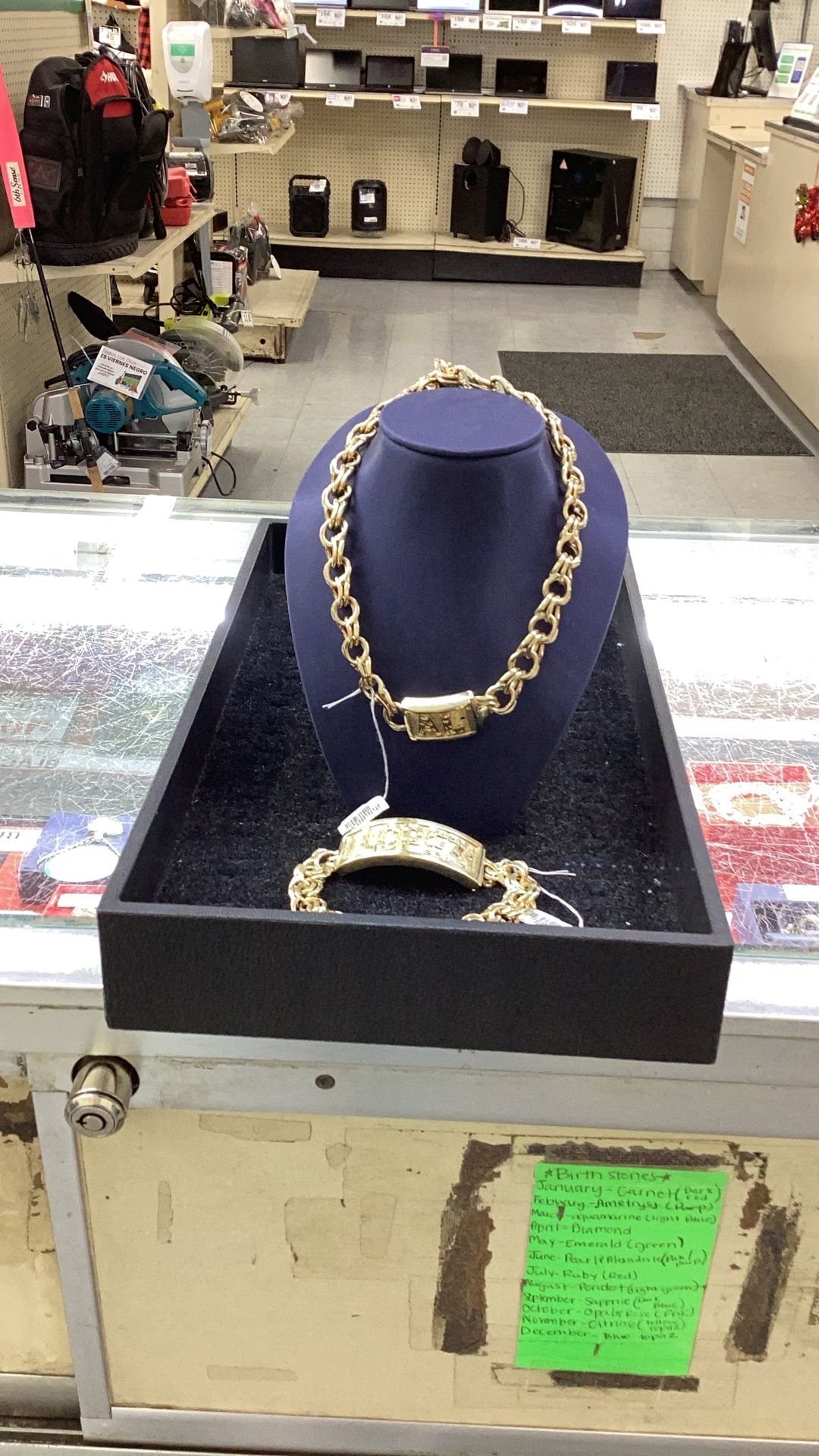 10k Chino Link And Bracelet