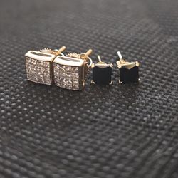 1 ct Diamond Earrings + Bonus Pair