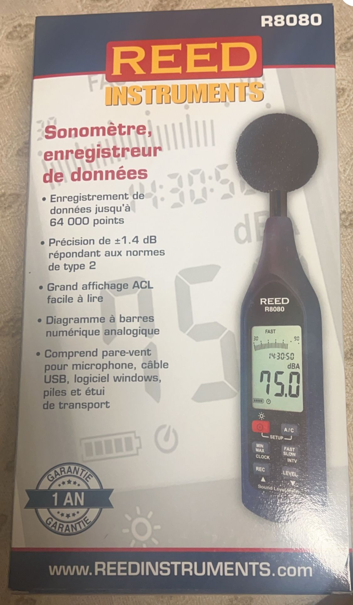 Sound level Meter, Data Logger R8080