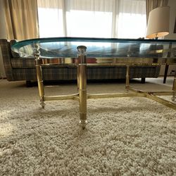 Beveled Glass MCM Coffee Table 