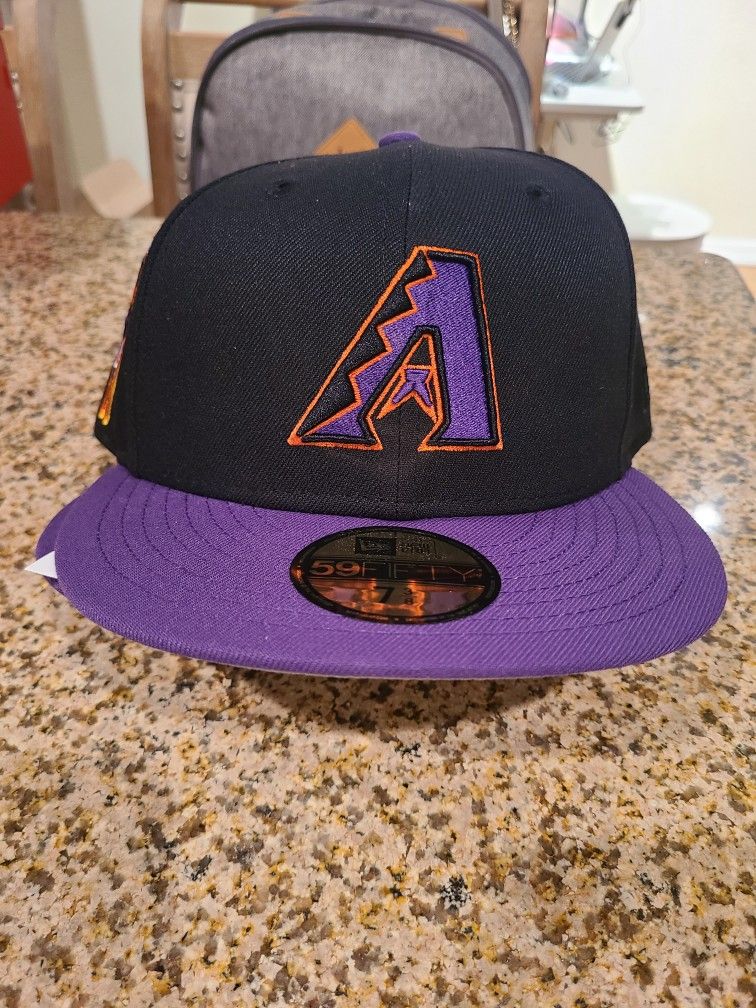 Exclusive New Era 59Fifty Cool Fashion Arizona Diamondbacks Inaugural Patch  A Hat - Black, Purple, Orange - Black/Purple/Orange, Size 7 3/8 for Sale in  Guadalupe, AZ - OfferUp