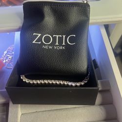 5 mm round neck elegant Gold and silver tennis bracelet