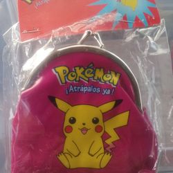 Pokemon mini coin purse pouch bag Vintage!!!!