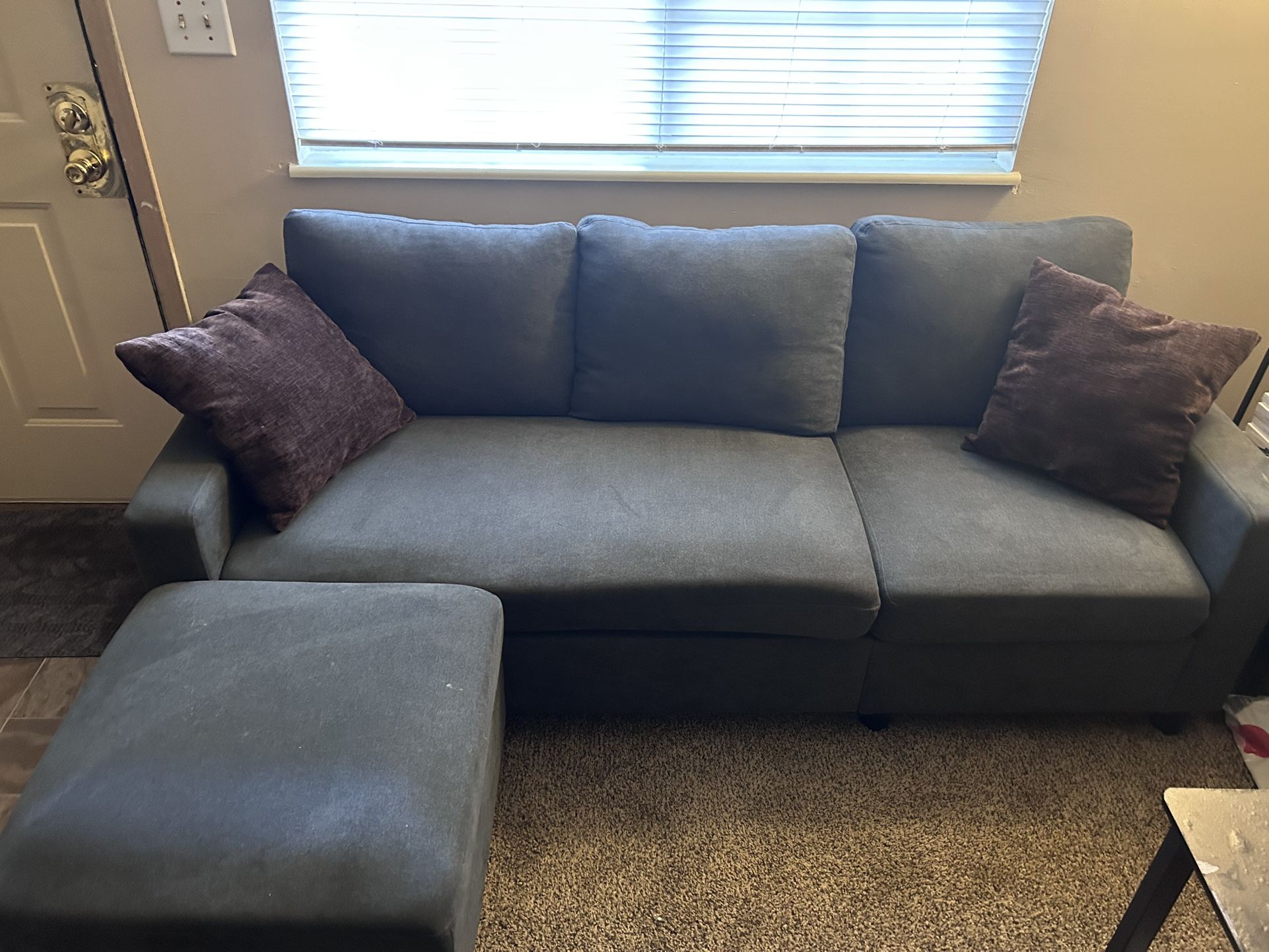 Couch + Pillows + Ottoman