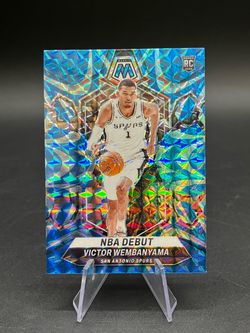 2023-24 Panini Mosaic - NBA Debut Victor Wembanyama #257 Reactive Blue Mosaic *6994