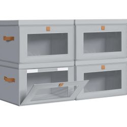 New  Storage Bins with Lids - 4 Pack