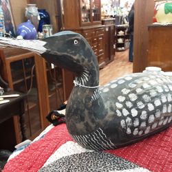 Hand Carved Wooden Loon- Located In Shelton 