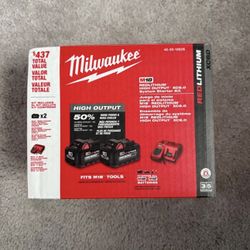 Brand New M18 Milwaukee 6Ah HO Batteries 