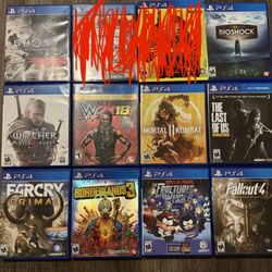 PS4 Games Lot
