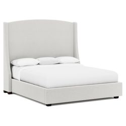 Cooper White/Light Gray King Shelter Bed Extended (64" H)