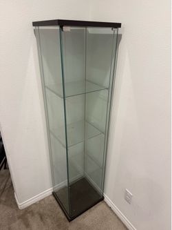 Enclosed Glass Shelf storage