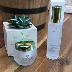 NIB_SELECTED SKIN CARE TONER & NIGHT MOISTURIZER 