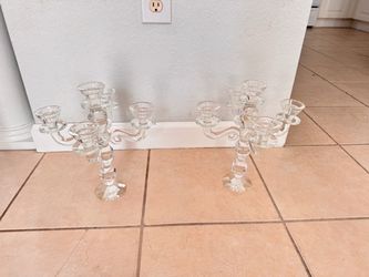 Two beautiful candelabras. Good condition.