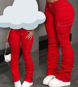 Red Stretchy Jeans