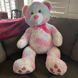 4’ Giant Soft “HUG FUN” Pastel Teddy Bear